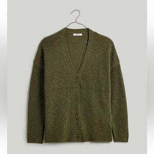 Madewell Olive Green Cardigan Sweater